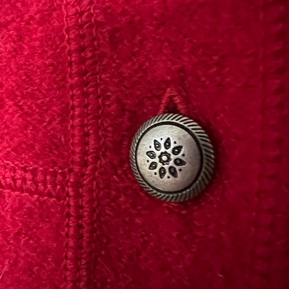 Red Button-Up Vest - Picture 3 of 4